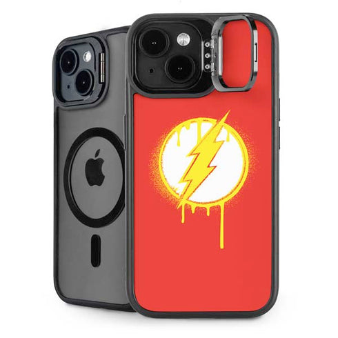 DC Comics The Flash Emblem Drip iPhone 14 Kickstand Case
